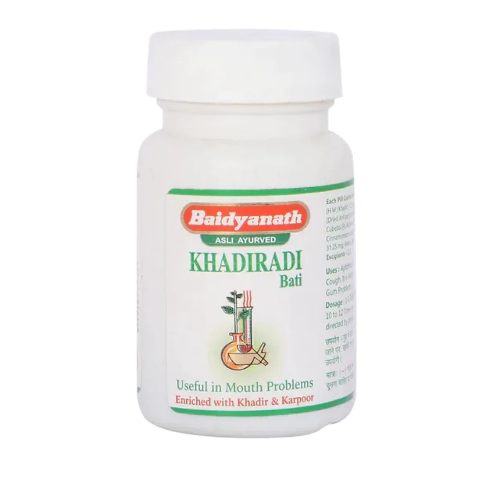 Baidyanath Jhansi Khadiradi Bati, 10 g-1.webp